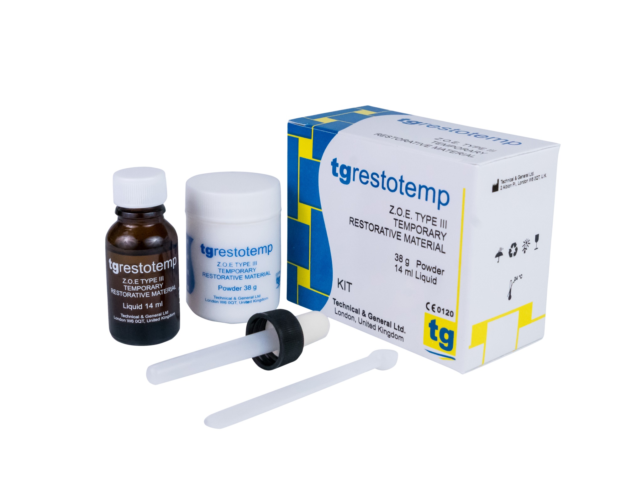 TGRestotemp Οξειδ. ψευδ.& ευγενόλης (τύπου IRM) σκόνη-υγρό