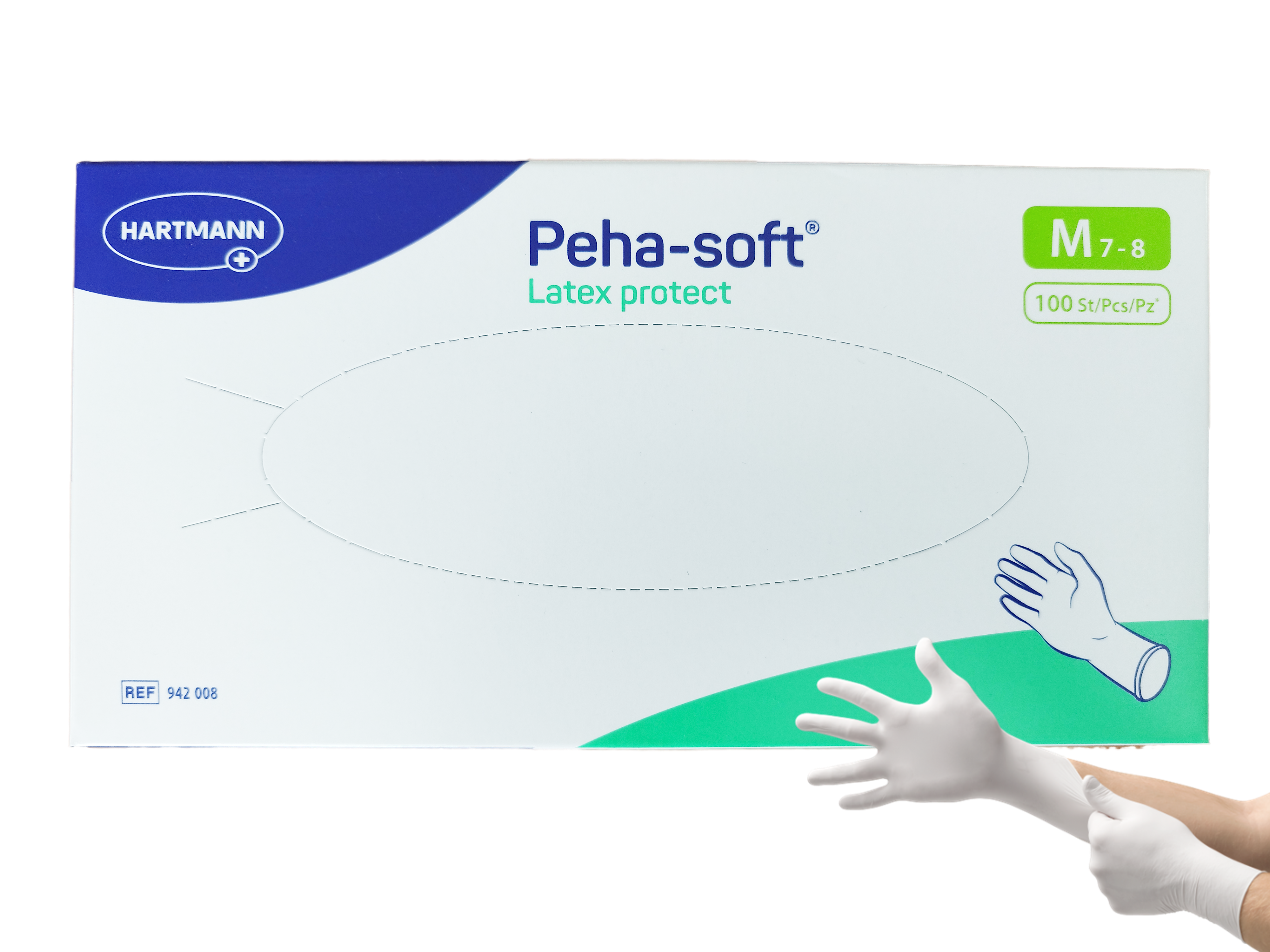 HARTMANN Peha-soft protect εξεταστικά γάντια λάτεξ χωρίς πούδρα 100τμχ